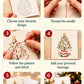 🌲 🪡 Christmas Hand Embroidery Card DIY Kit | Stitch Your Way Into the Christmas Spirit ✨ 🎁