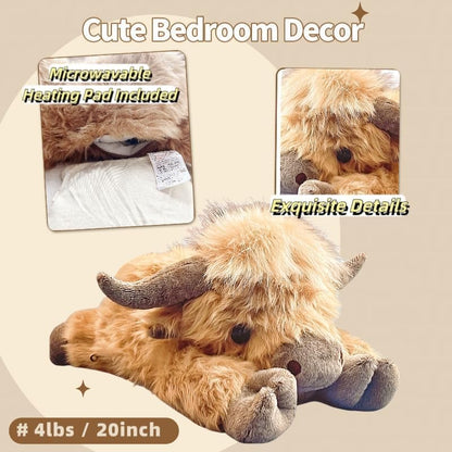 🥳 Mega Sale 60%OFF🎁Cute Cartoon Highland Cow Cuddly Toy🔥Buy 2 Free Shipping