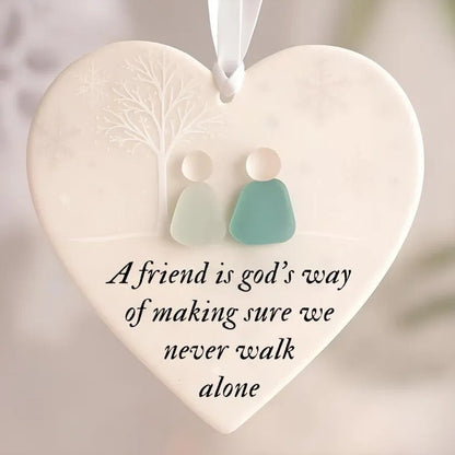 🔥Christmas Sale 70% OFF!⏰Heart-Shaped Sea Glass Friendship Decor🌊✨ Shaped by Nature & Crafted by Hand💝