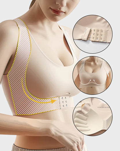 💖Front Closure Cross-Back Wireless Posture Bra✨