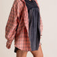 🔥50% OFF & Free Shipping🔥🏆Women's Mineral Washed Button Down Plaid Shirt