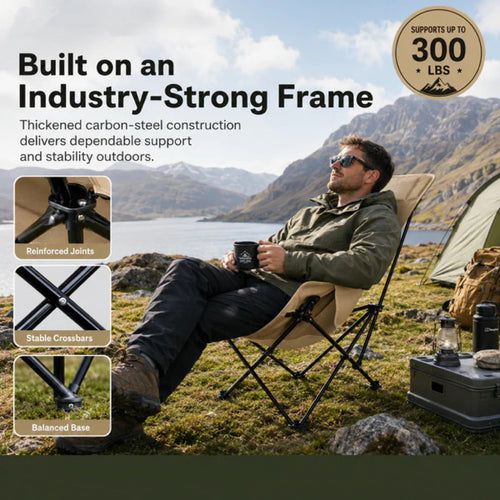 🪑 Portable Adjustable Folding Outdoor Chair – Lightweight, Sturdy & Versatile – Ideal for the Garden, Camping, the Beach, or the Patio – Easy to Carry and Set Up 🏕️✨