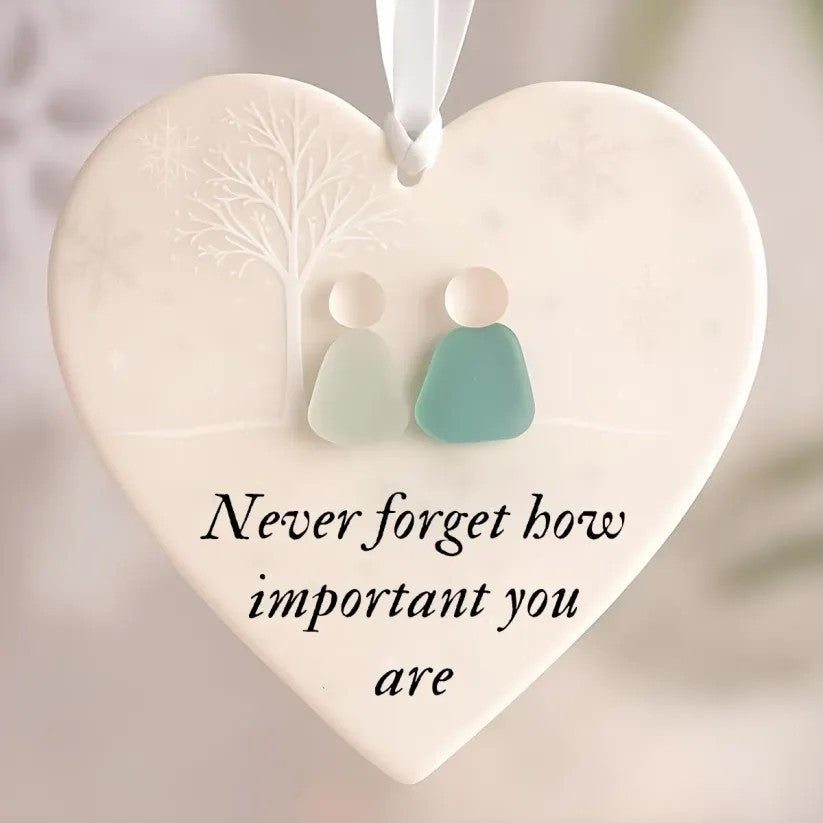 🔥Christmas Sale 70% OFF!⏰Heart-Shaped Sea Glass Friendship Decor🌊✨ Shaped by Nature & Crafted by Hand💝