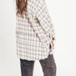 🔥50% OFF & Free Shipping🔥🏆Women's Mineral Washed Button Down Plaid Shirt