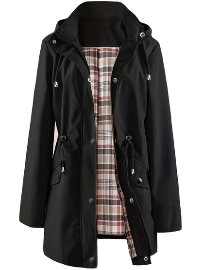 HOT SALE 77% OFF🔥Solid Color Casual Jackets, Waterproof and Windproof Coats, Hooded Windbreakers