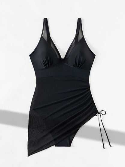 💥Last Day Special Sale 49% OFF🩱Slimming Mesh Sheer Sarong Wraps Swimsuit