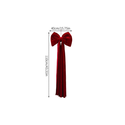🔥Xmas Pre-Sale 50% OFF🎀🎄Christmas Bow Ornament with Long Ribbons