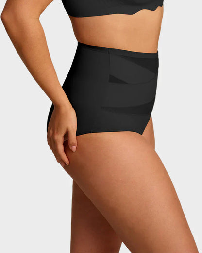 🌸 Last Day Special Price £9.99 ! 🔥Buy 1 Get 1 Free🎁Plus-Size High-Waist Cross Tummy Control Panties