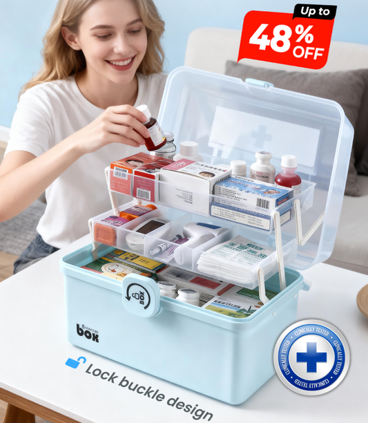 💊Flash Sale-48% OFF!🏠✨Household Multi-Tier Large Capacity Medicine Box