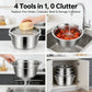 🔥HOT SALE 53% OFF-🌞🍴 German Quality 3-in-1 Stainless Steel Grater Bowl
