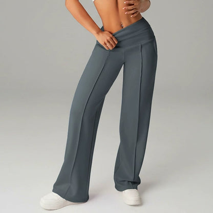 💗LAST DAY SALE 70% OFF⚡50K+ SOLD💕Women's Plain Loose Straight Leg Pants