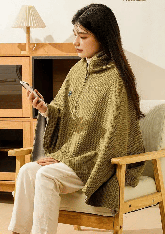 🎅Best Winter Gifts 🔥Portable Heated Shawl – Stay Warm Anywhere, Anytime ( Free Shipping)