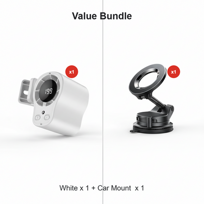 🌀Summer Hot Sale - ONLY ￡10.99!!💨50K+ SOLD!🚙Hands-Free Personal Cooling Fan with LED Display❄️🌬️