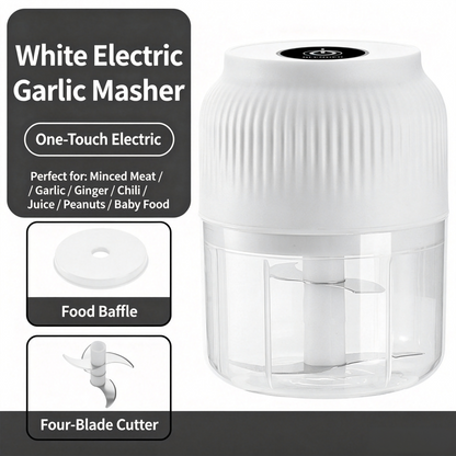🏆LAST DAY SALE: ￡9.99!!⚡ AllChop Pro™ Electric Garlic Chopper, Mini Portable Veggie Cutter