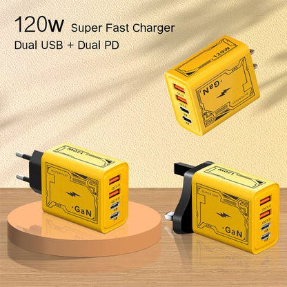 Limited Time Special Offer|⚡[Practical Gift] 120W Multiple-Ports Fast Charger⚡