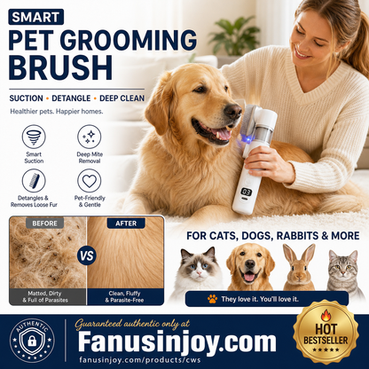 ✨️Surprise 60% off！🐈Electric Pet Grooming Comb🐕Keep your furry friends away from mites, fleas and tangled fur！