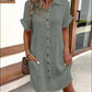 ✨Women’s Summer Midi Dress – Breezy, Flattering & Effortlessly Chic! Lightweight Button-Down with Pockets 🇬🇧☀️