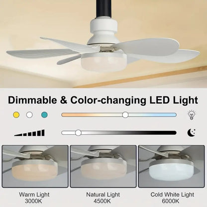 🏆LAST DAY SALE ONLY￡16.99 with Socket!!🎁🔥SmartBreez™ PRO 40W LED Ceiling Fan Light – 20.5” Ultra-Quiet with Remote 🎯 | E27 + FREE B22 Adapter 🔌 | For Bedroom 😴, Kitchen 👩‍🍳 & Garage 🛠️ – UK Ready! 🇬🇧