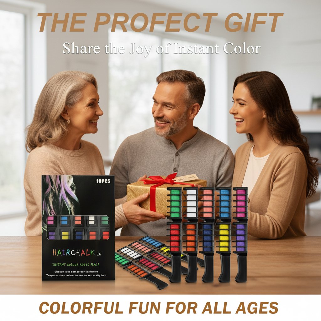🎁Limited Time Discount🔥Festive Fun Hair Chalk Combs