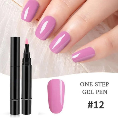 (💝HOT SALE - 49% OFF) One Step Nail Gel Pen✅Eco-friendly & Tasteless