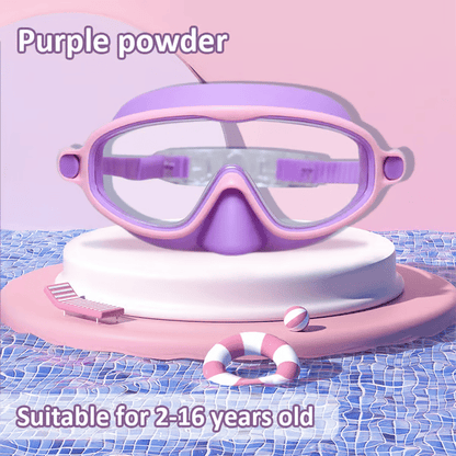 🔥LIMITED SALE 50% OFF!!🏆#1 Bestselling🏊‍♀️HD children's large frame waterproof and anti-fog swimming goggles