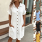 ✨Women’s Summer Midi Dress – Breezy, Flattering & Effortlessly Chic! Lightweight Button-Down with Pockets 🇬🇧☀️
