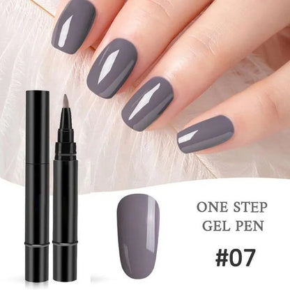 (💝HOT SALE - 49% OFF) One Step Nail Gel Pen✅Eco-friendly & Tasteless