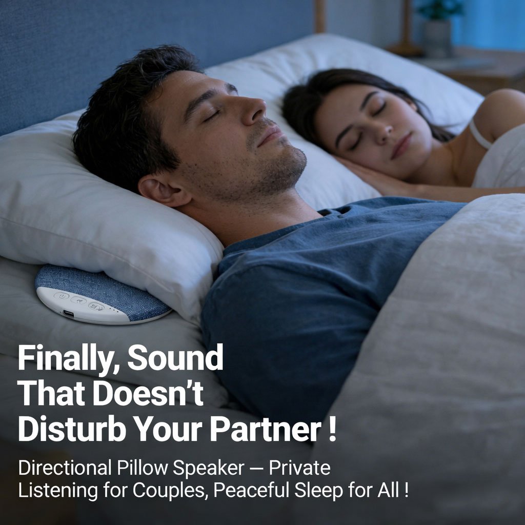 Bluetooth Pillow Speaker – Your Private Sleep Sound Oasis🎧🌙