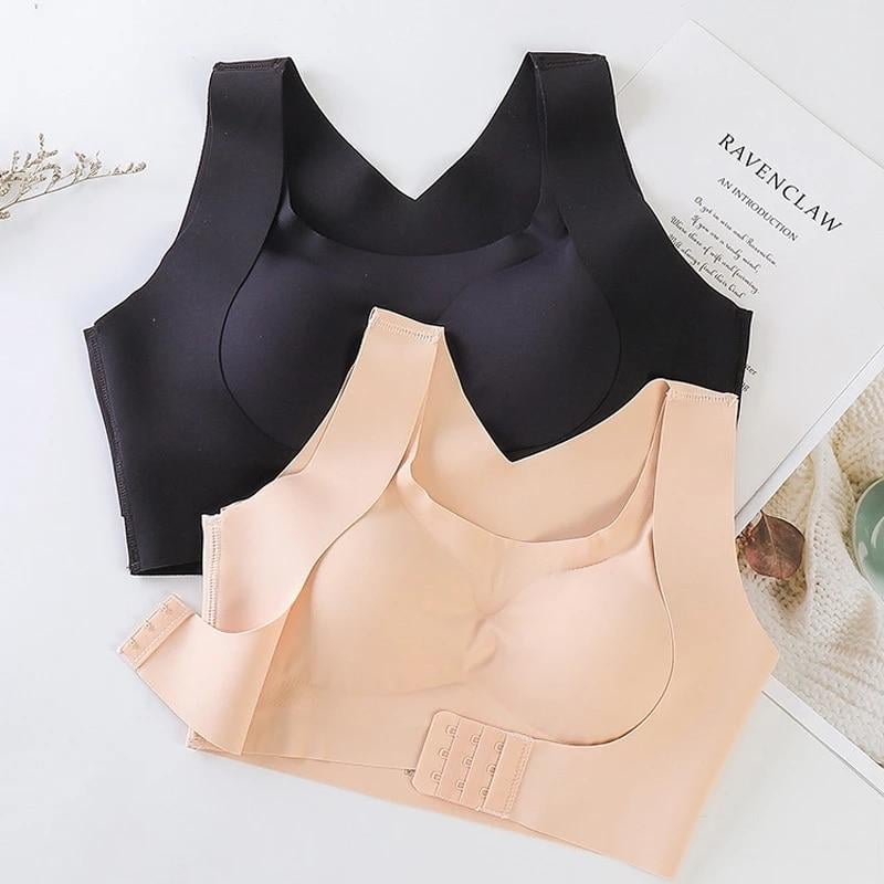 💖Front Closure Cross-Back Wireless Posture Bra✨