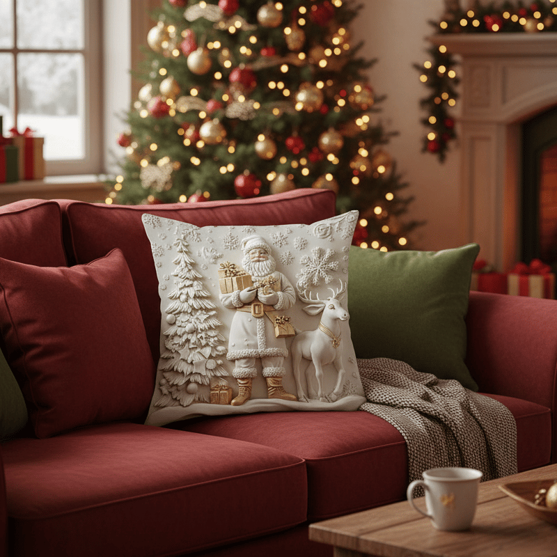 🎄 Unwrap Joy: 60% OFF Christmas Sale💕 Festive Cushion Covers 🎁