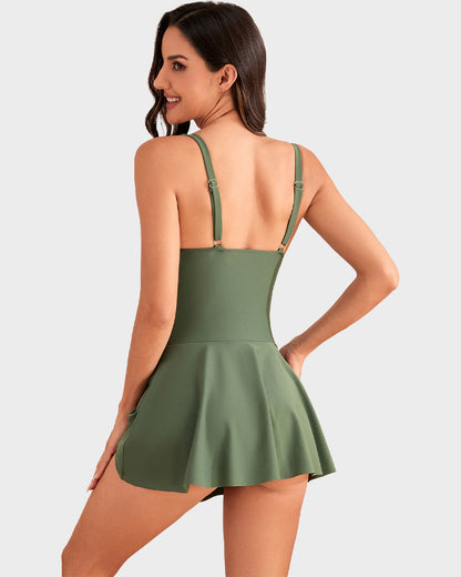 🩱Summer Hot Sale 50% OFF💃Women's One Piece Tummy Control Tie Knot Swimsuit