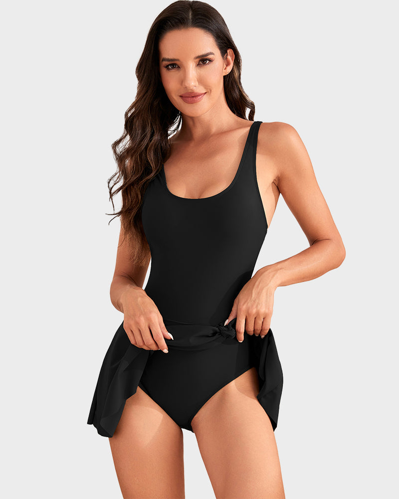 🩱Summer Hot Sale 50% OFF💃Women's One Piece Tummy Control Tie Knot Swimsuit