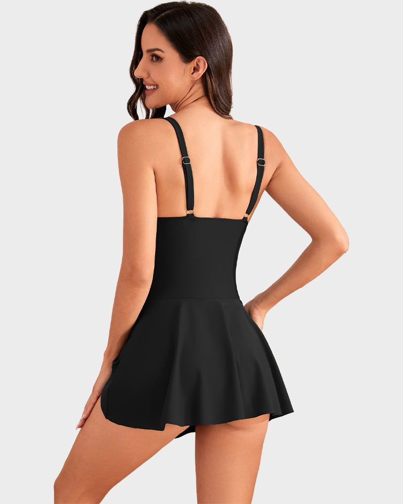 🩱Summer Hot Sale 50% OFF💃Women's One Piece Tummy Control Tie Knot Swimsuit