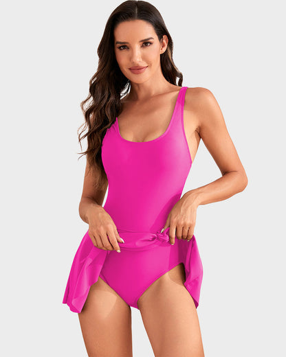 🩱Summer Hot Sale 50% OFF💃Women's One Piece Tummy Control Tie Knot Swimsuit