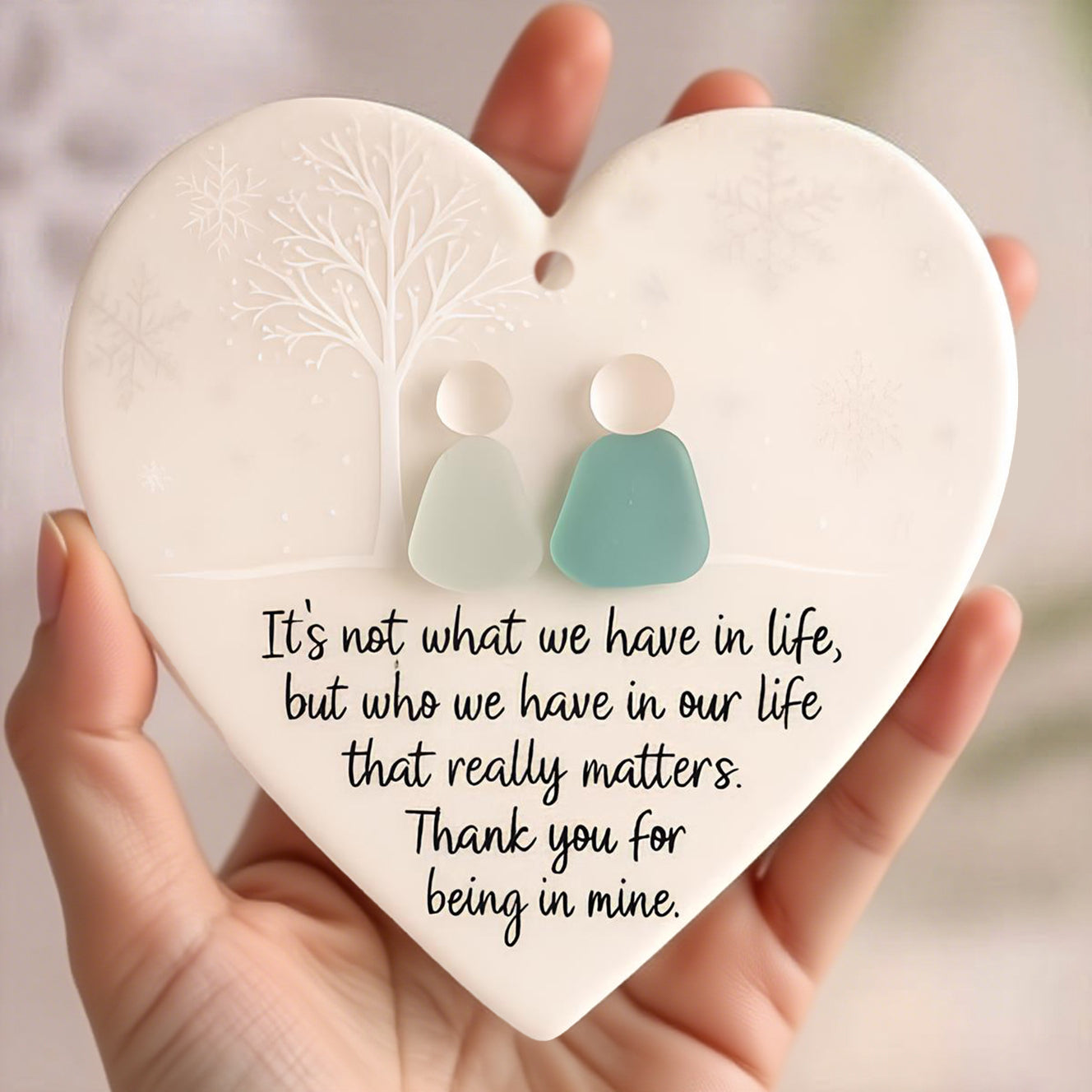 🔥Christmas Sale 70% OFF!⏰Heart-Shaped Sea Glass Friendship Decor🌊✨ Shaped by Nature & Crafted by Hand💝