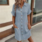 ✨Women’s Summer Midi Dress – Breezy, Flattering & Effortlessly Chic! Lightweight Button-Down with Pockets 🇬🇧☀️