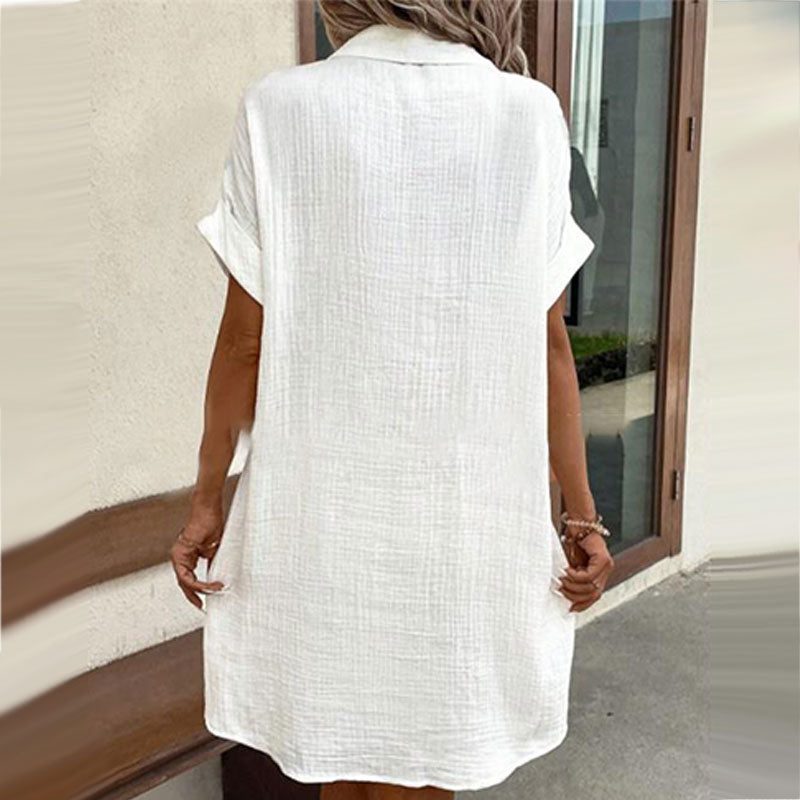 ✨Women’s Summer Midi Dress – Breezy, Flattering & Effortlessly Chic! Lightweight Button-Down with Pockets 🇬🇧☀️
