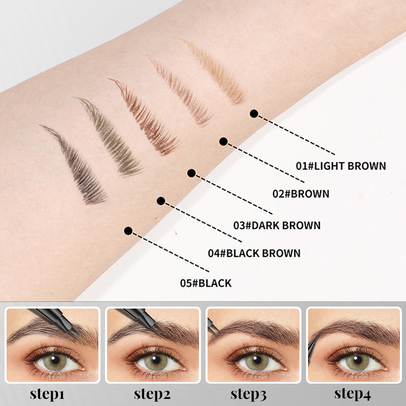 🔥2025 NEW YEAR Sale🔥 2-in-1 Dual-Ended Microblading Eyebrow Pen
