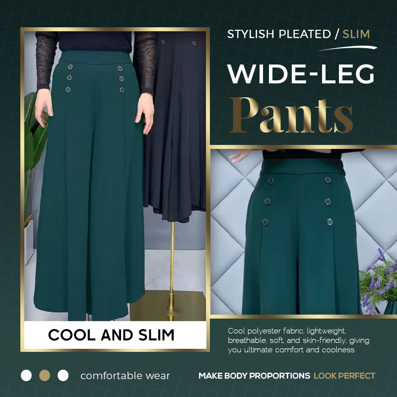 🔥Exclusive 2025 Luxury Sale✨ The Perfect Fit: Flowy & Flattering Pleated Wide Leg Pants