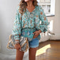 💖LAST DAY SALE 50% OFF💖Women's Fashion Printed v-Neck Long Sleeve Shirt