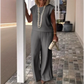 Hot sale 65%OFF🔥Women's Crew Neck Sleeveless Top and Pants Set