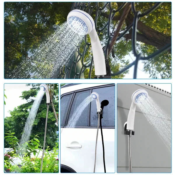 49% OFF ✨ Portable Outdoor Electric Shower Kit- Handheld Camp Shower for Travel, Hiking & Gardening
