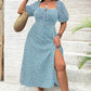 💗Summer Specials-60% OFF💗Plus-size Short Sleeve Split Floral Print Dress
