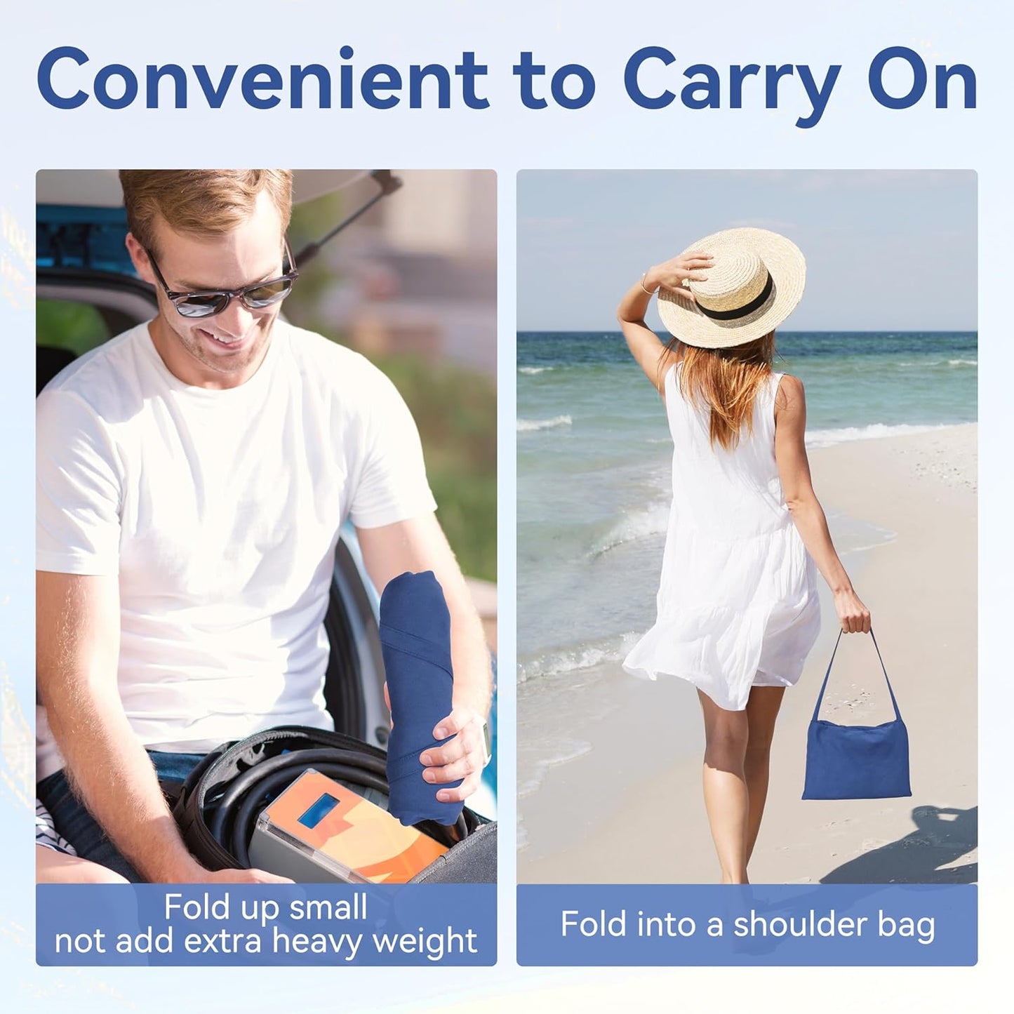 🏖️2026 New Arrivals: 50% OFF for a Limited Time!🌞Sun Lounger Towel in Bag with Pockets Storage🌊