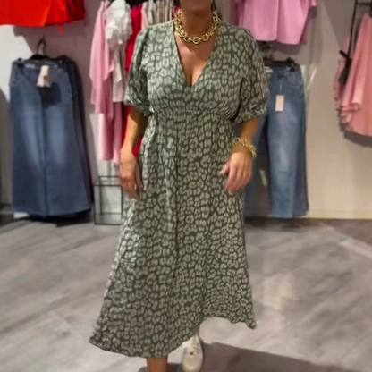🏖️Summer Cool Deal 50% OFF!!🎀Women's V-Neck Printed Dress