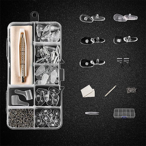 🥳2026 HOT SALE👓🛠️ 50% OFF! Eyeglass Nose Pad Repair Kit – Replace worn pads & rusty screws at home. No optician fees – keep your glasses comfy & secure! 🔧✨