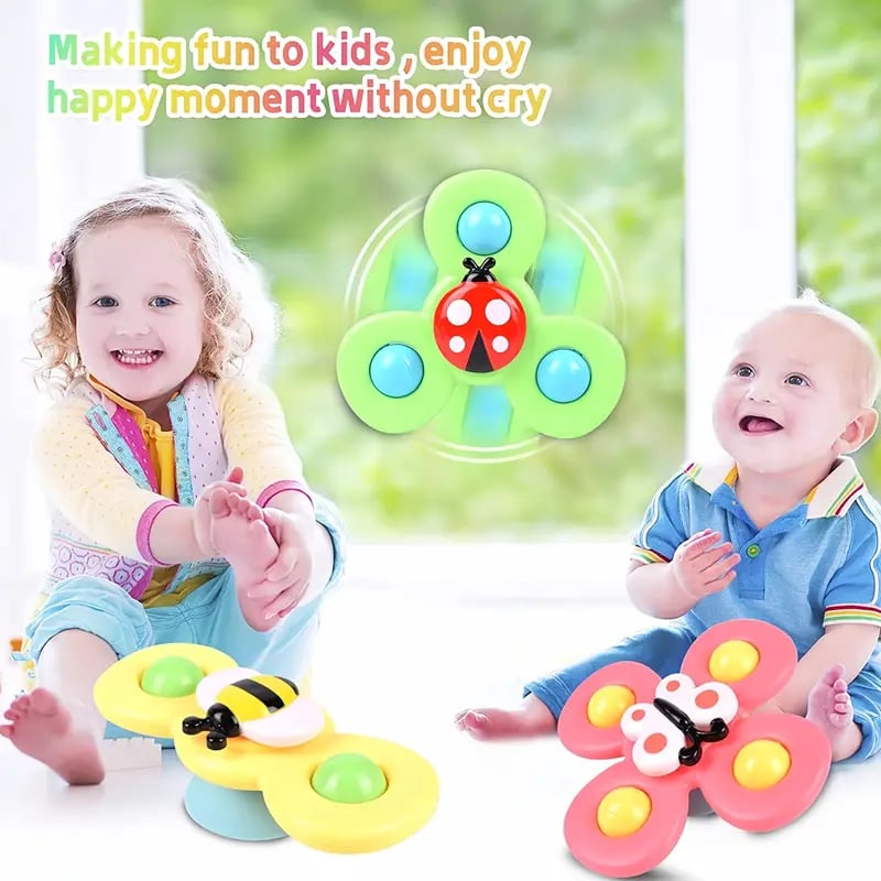 🔥Hot sale 60% OFF🔥Suction Cup baby Spinner Toys