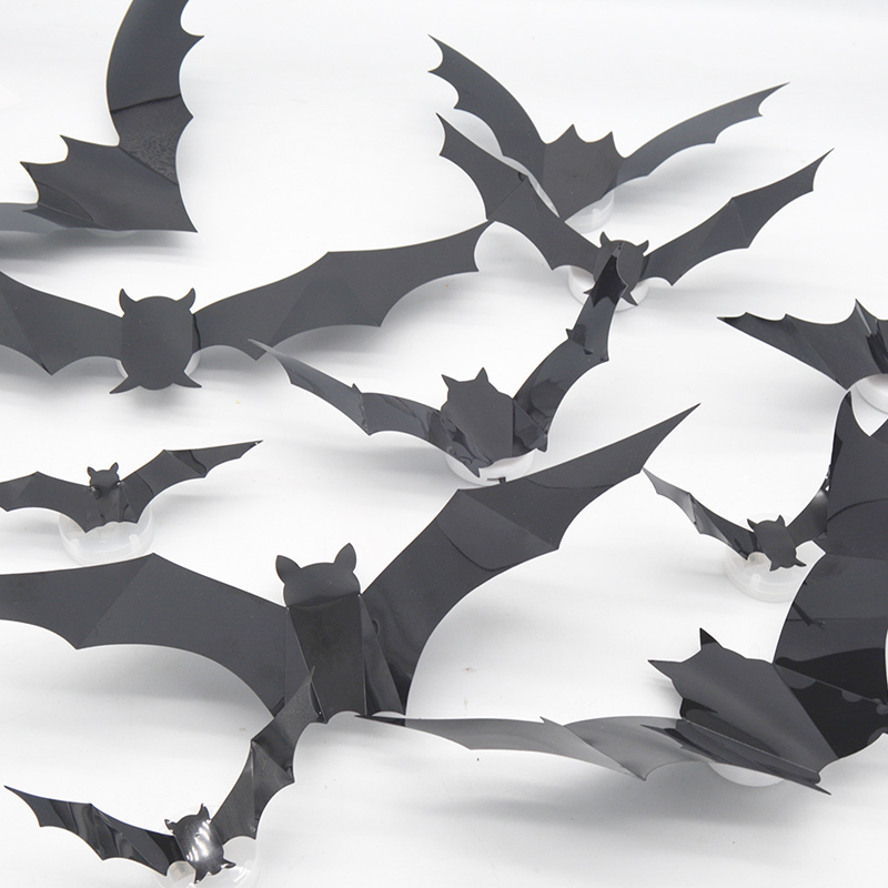 🏆Surprise Price: Only £8.99!!!🦇Halloween 3D Bat LED Wall Light Decor