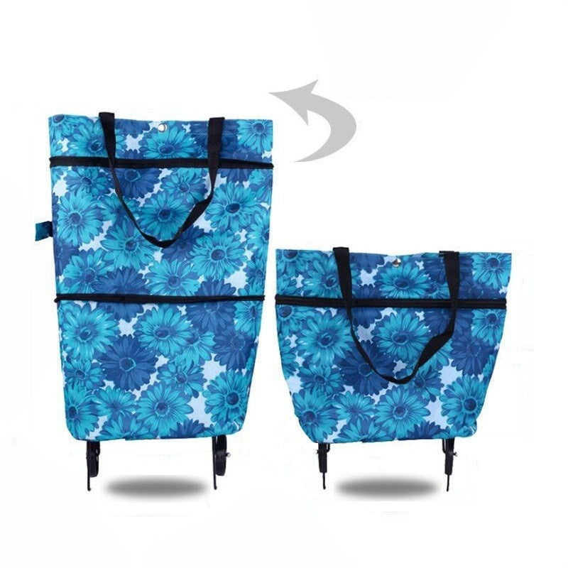 🔥LAST DAY SALE ONLY ￡7.99!!🔥2-in-1 Foldable Shopping Cart🛒