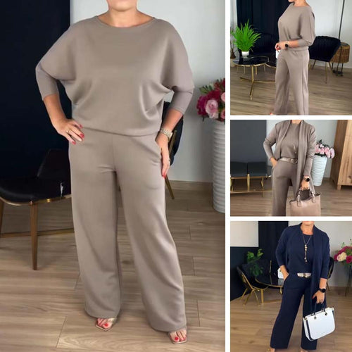 🎄 Christmas Spectacular: 70% Off 🎄 Grab the Elegant Longline Cardigan 3-Piece Set Now